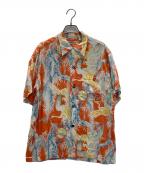 Sun Surfサンサーフ）の古着「アロハシャツ」｜オレンジ