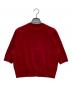 CABaN (キャバン) ファインポリエステル ハーフスリーブポケットカーディガン レッド サイズ:S：13000円