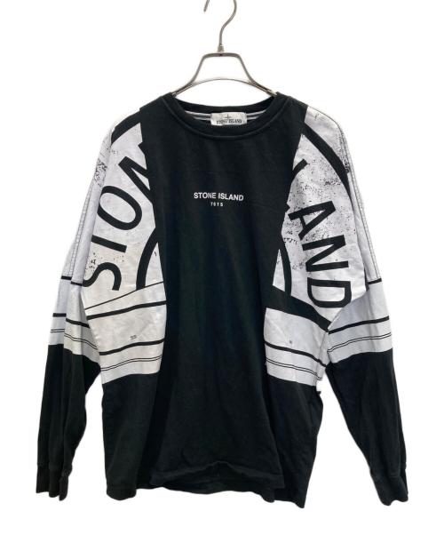 STONE ISLAND（ストーンアイランド）STONE ISLAND (ストーンアイランド) Graphic Print T-shirt ブラック サイズ:SIZE　Mの古着・服飾アイテム