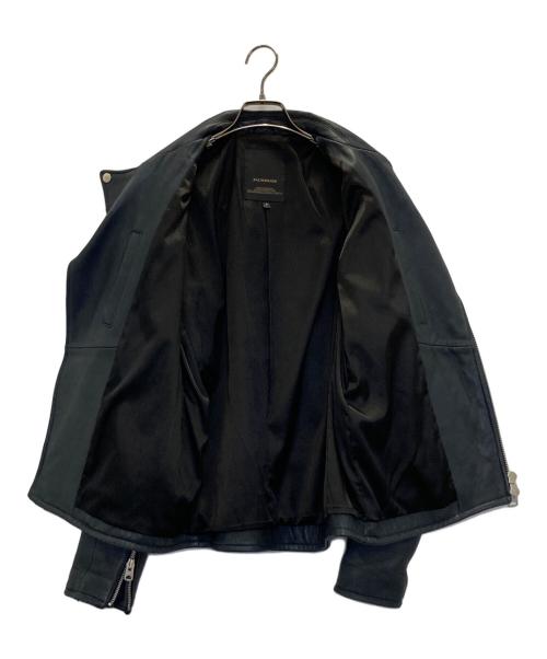 JACKROSE（ジャックローズ）JACKROSE (ジャックローズ) ラムレザーダブルライダースジャケット ダークネイビー サイズ:Lの古着・服飾アイテム