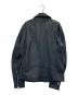 JACKROSE (ジャックローズ) ラムレザーダブルライダースジャケット ダークネイビー サイズ:L：8000円