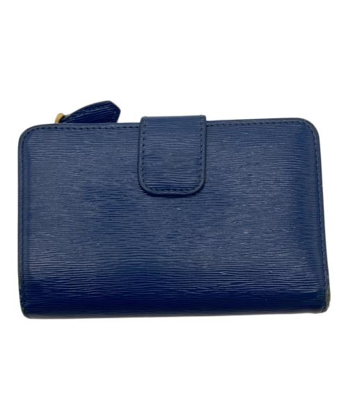 PRADA（プラダ）PRADA (プラダ) 2つ折り財布 ブルーの古着・服飾アイテム