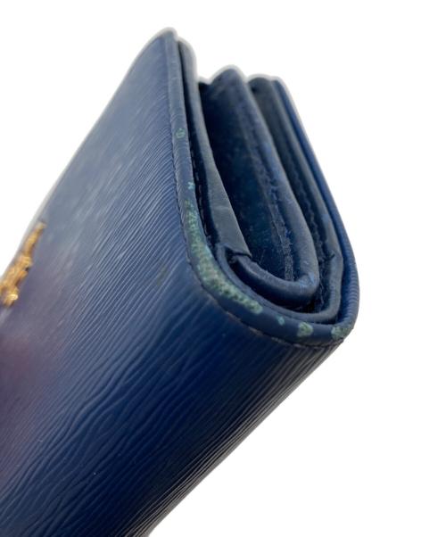 PRADA（プラダ）PRADA (プラダ) 2つ折り財布 ブルーの古着・服飾アイテム