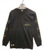 CHROME HEARTSクロムハーツ）の古着「プラスホースシュープリントT」｜ブラック