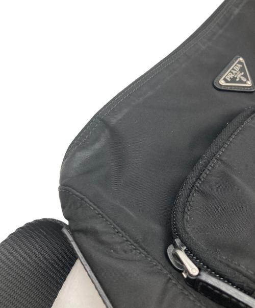 PRADA（プラダ）PRADA (プラダ) ナイロンショルダーバッグ ブラックの古着・服飾アイテム