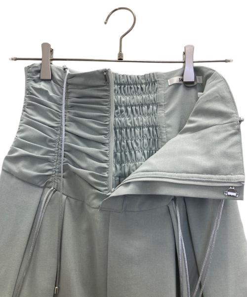 Snidel（スナイデル）Snidel (スナイデル) シャーリングギャザーパンツ グリーン サイズ:SIZE0の古着・服飾アイテム
