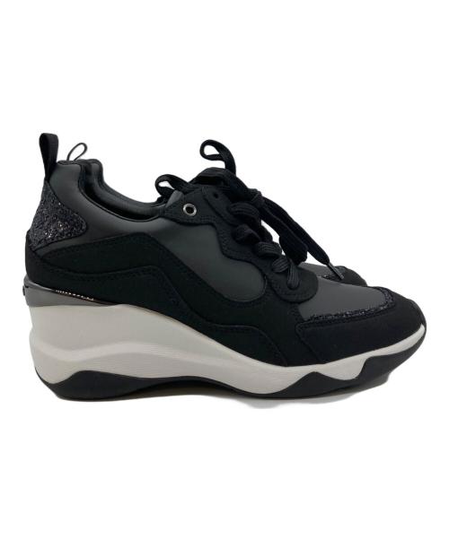 +diana tokyo（プラスダイアナ）+diana tokyo (プラスダイアナ) ウェッジソールスニーカー ブラック サイズ:24の古着・服飾アイテム