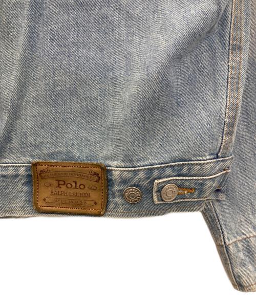 POLO RALPH LAUREN（ポロ・ラルフローレン）POLO RALPH LAUREN (ポロ・ラルフローレン) インディアンヘッド デニムジャケット ブルー サイズ:Lの古着・服飾アイテム