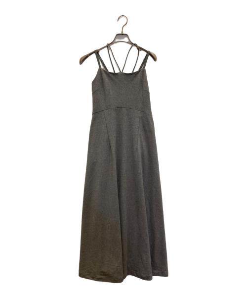COCODEAL（ココディール）COCODEAL (ココディール) 裏毛コンパクトカーデ×キャミワンピース グレー サイズ:2の古着・服飾アイテム