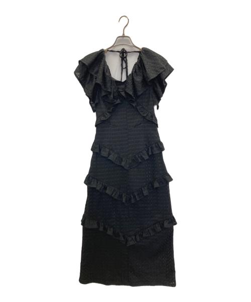 Lily Brown（リリーブラウン）Lily Brown (リリーブラウン) ストレッチレースワンピース ブラック サイズ:Sの古着・服飾アイテム