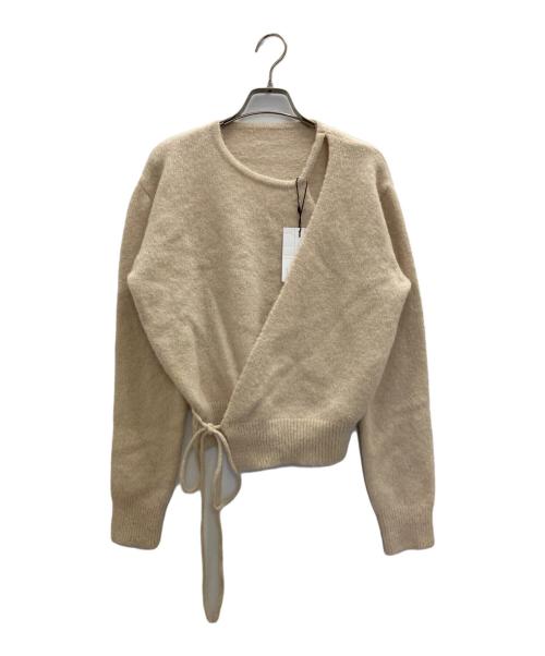 willfully（ウィルフリー）willfully (ウィルフリー) asymmetry cachecoeur hollow out knit ベージュ サイズ:FREE 未使用品の古着・服飾アイテム