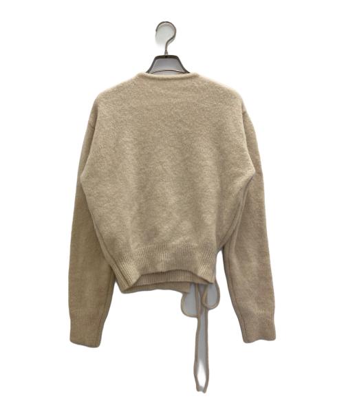 willfully（ウィルフリー）willfully (ウィルフリー) asymmetry cachecoeur hollow out knit ベージュ サイズ:FREE 未使用品の古着・服飾アイテム