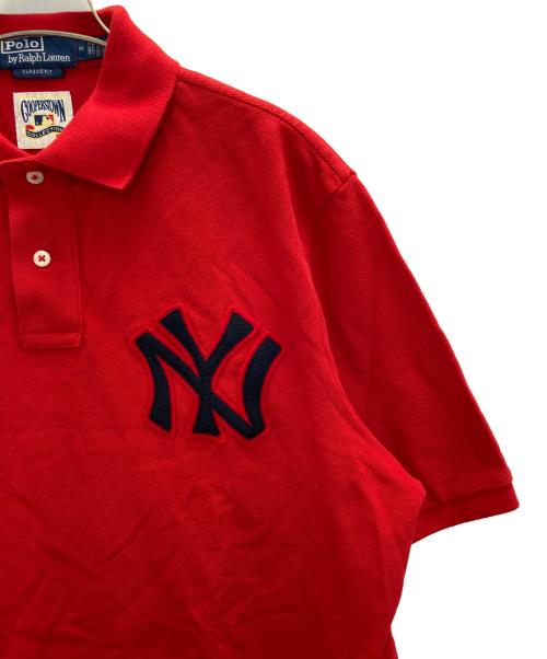 POLO RALPH LAUREN（ポロ・ラルフローレン）POLO RALPH LAUREN (ポロ・ラルフローレン) Cooperstown (クーパーズタウン) ポロシャツ レッド サイズ:Mの古着・服飾アイテム