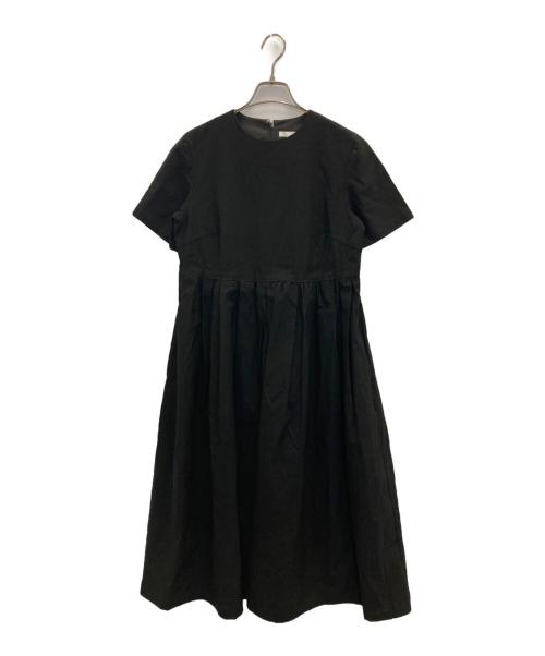 R（アール）R (アール) リネン混ワンピース ブラック サイズ:32の古着・服飾アイテム