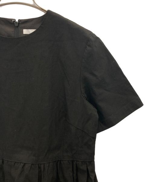 R（アール）R (アール) リネン混ワンピース ブラック サイズ:32の古着・服飾アイテム