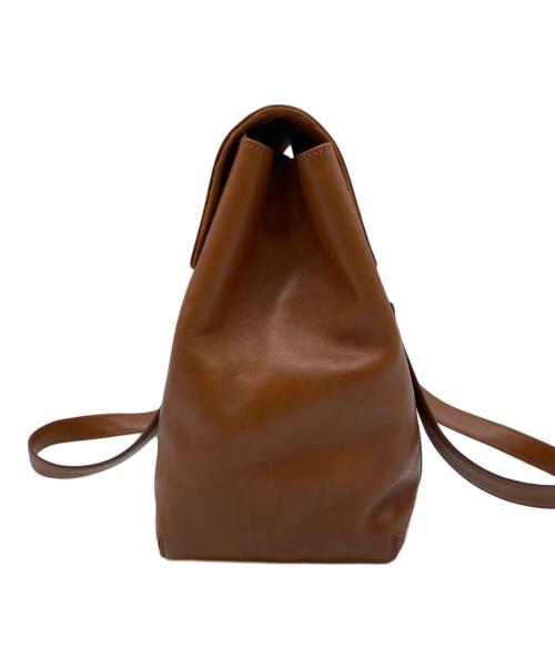 HIROFU（ヒロフ）HIROFU (ヒロフ) レザートートバッグ ブラウンの古着・服飾アイテム