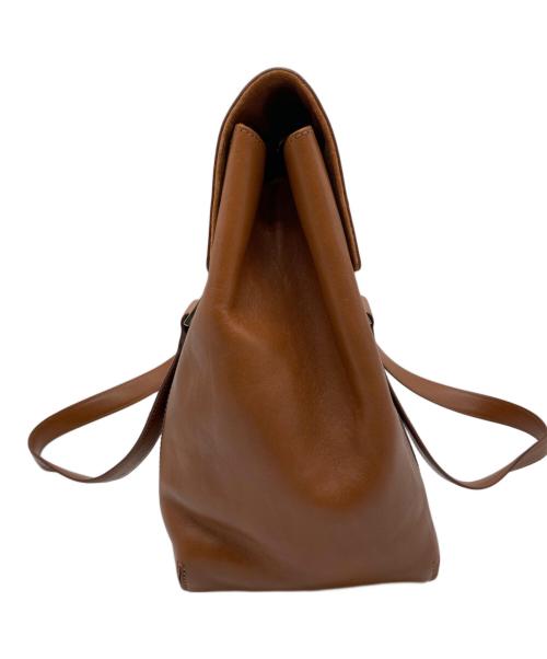 HIROFU（ヒロフ）HIROFU (ヒロフ) レザートートバッグ ブラウンの古着・服飾アイテム