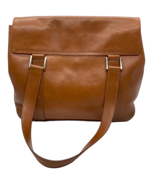 HIROFU（ヒロフ）HIROFU (ヒロフ) レザートートバッグ ブラウンの古着・服飾アイテム