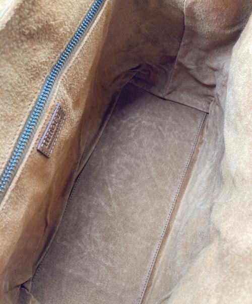 HIROFU（ヒロフ）HIROFU (ヒロフ) レザートートバッグ ブラウンの古着・服飾アイテム