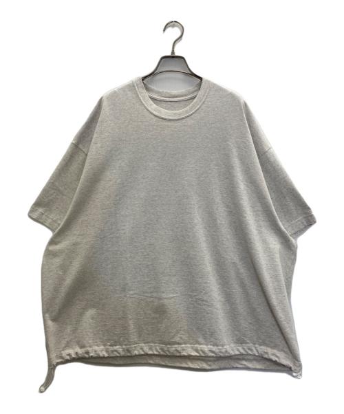 dDdDdDd（デー）dDdDdDd (デー) BIG DRAWSTRING SHORT-SLEEVE T-SHIRTS グレー サイズ:Ⅼの古着・服飾アイテム