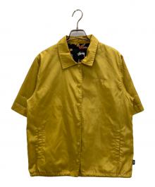 stussy（ステューシー）の古着「半袖コーチジャケット」｜イエロー