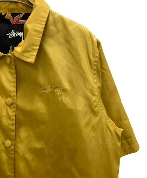 stussy（ステューシー）stussy (ステューシー) 半袖コーチジャケット イエロー サイズ:Ⅿの古着・服飾アイテム