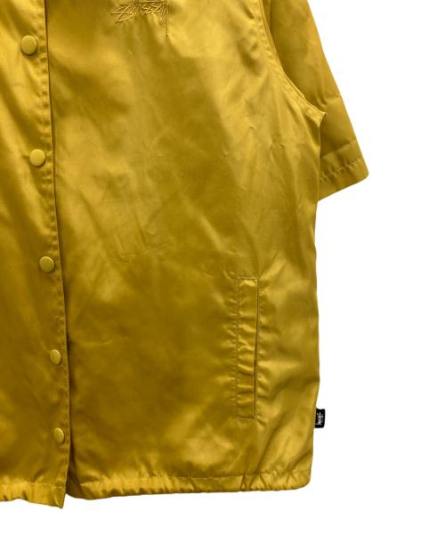 stussy（ステューシー）stussy (ステューシー) 半袖コーチジャケット イエロー サイズ:Ⅿの古着・服飾アイテム