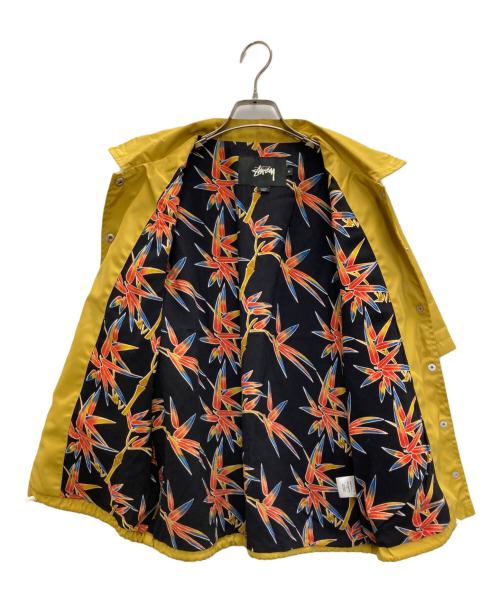 stussy（ステューシー）stussy (ステューシー) 半袖コーチジャケット イエロー サイズ:Ⅿの古着・服飾アイテム