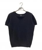 A.P.C.アーペーセー）の古着「リネン混メッシュカットソー」｜ネイビー