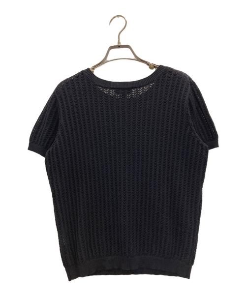 A.P.C.（アーペーセー）A.P.C. (アーペーセー) リネン混メッシュカットソー ネイビー サイズ:Sの古着・服飾アイテム