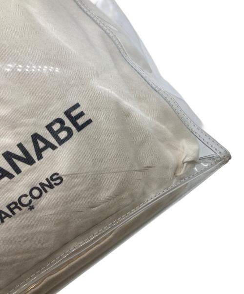 JUNYA WATANABE COMME des GARCONS（ジュンヤワタナベ コムデギャルソン）JUNYA WATANABE COMME des GARCONS ((ジュンヤワタナベ コムデギャルソン) PVCトートバッグ アイボリーの古着・服飾アイテム