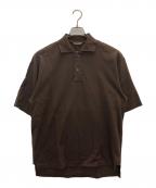 AURALEEオーラリー）の古着「SUPER FINE COTTON SALT SHRINK PIQUE BIG POLO」｜ブラウン