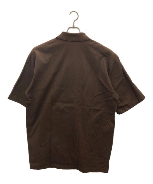 AURALEE（オーラリー）AURALEE (オーラリー) SUPER FINE COTTON SALT SHRINK PIQUE BIG POLO ブラウン サイズ:4の古着・服飾アイテム