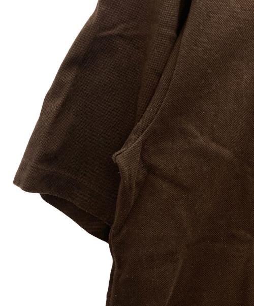 AURALEE（オーラリー）AURALEE (オーラリー) SUPER FINE COTTON SALT SHRINK PIQUE BIG POLO ブラウン サイズ:4の古着・服飾アイテム