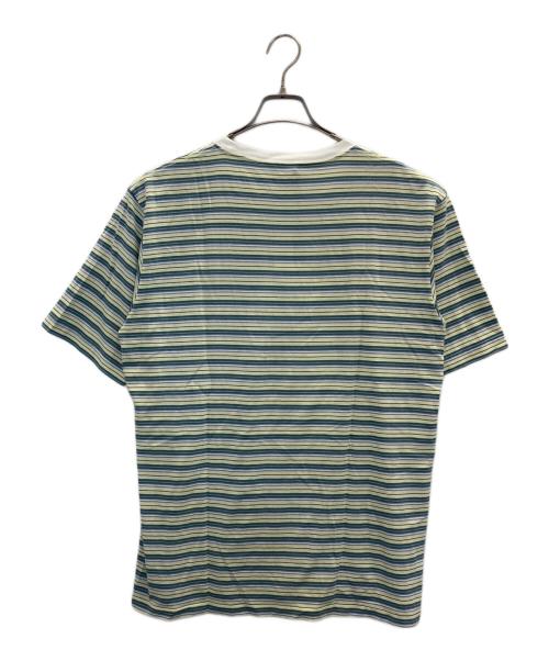 AURALEE（オーラリー）AURALEE (オーラリー) HARD TWIST COTTON BORDER TEE グリーン サイズ:4の古着・服飾アイテム