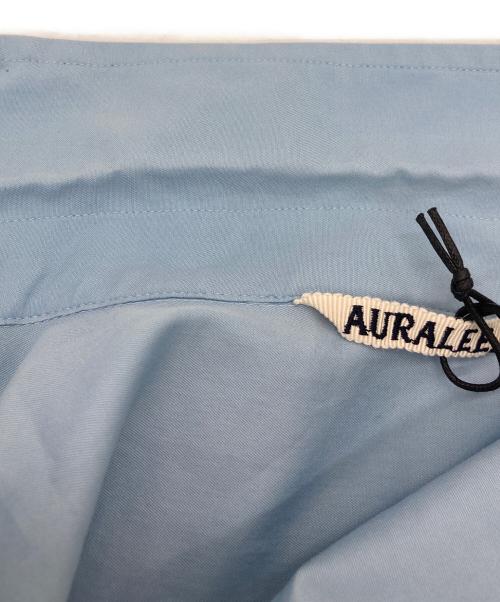 AURALEE（オーラリー）AURALEE (オーラリー) WASHED FINX TWILL BIG SHIRT（ ウォッシュド フィンクス ツイル ビッグシャツ） ブルー サイズ:4の古着・服飾アイテム