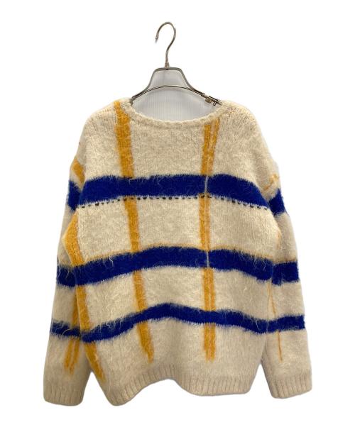 PAMM（パム）PAMM (パム) 透明な空気のチェックニット ベージュ サイズ:FREEの古着・服飾アイテム