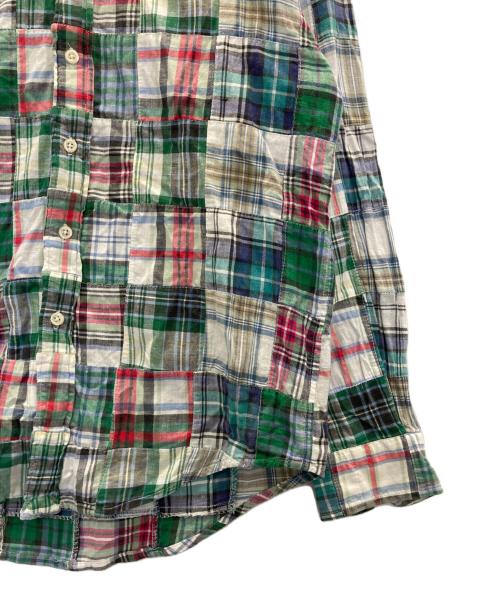 RALPH LAUREN（ラルフローレン）RALPH LAUREN (ラルフローレン) パッチワークシャツ グリーン サイズ:Sの古着・服飾アイテム