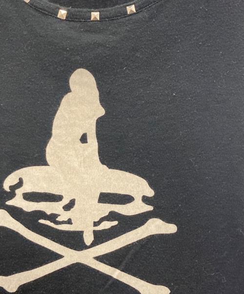 Hysteric Glamour（ヒステリックグラマー）Hysteric Glamour (ヒステリックグラマー) スタッズスカルプリントカットソー ブラック サイズ:FREEの古着・服飾アイテム