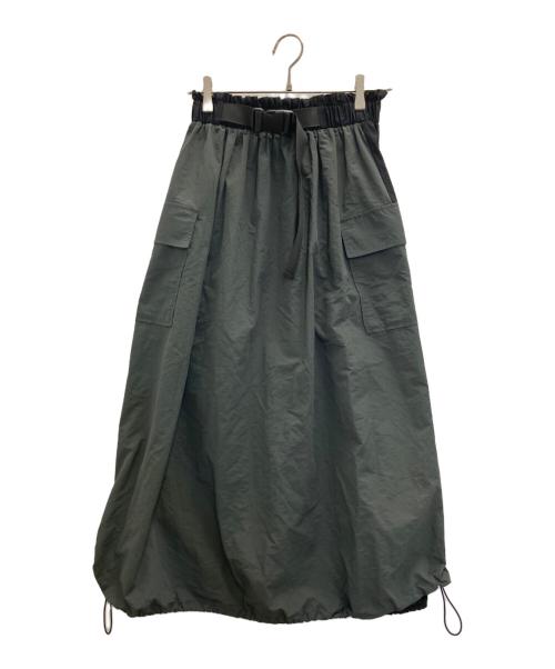 Parc.1（パルクアン）Parc.1 (パルクアン) ナイロンスカート グリーン サイズ:1の古着・服飾アイテム