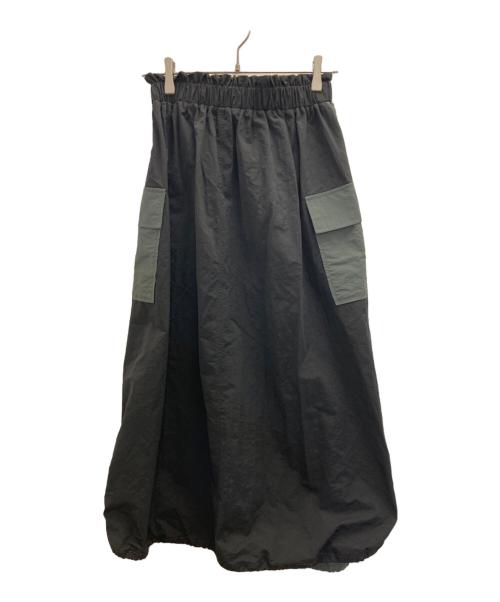 Parc.1（パルクアン）Parc.1 (パルクアン) ナイロンスカート グリーン サイズ:1の古着・服飾アイテム