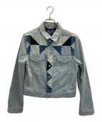 DIESELディーゼル）の古着「パッチワークデニムジャケット」｜インディゴ