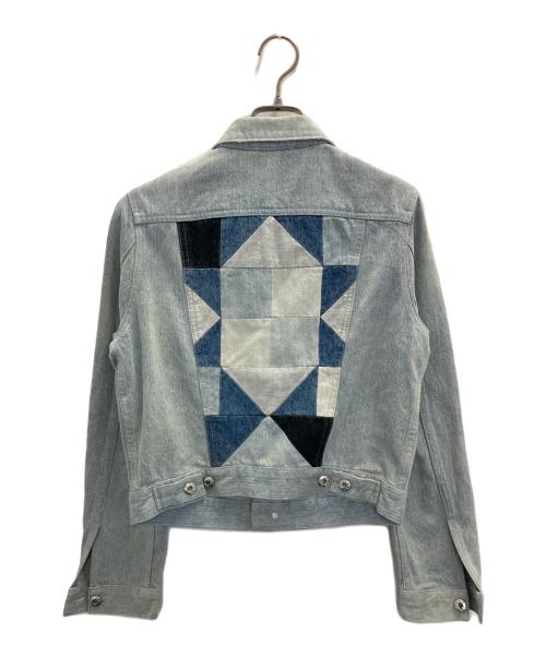 DIESEL（ディーゼル）DIESEL (ディーゼル) パッチワークデニムジャケット インディゴ サイズ:Sの古着・服飾アイテム