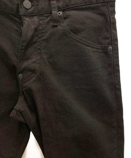 DSQUARED2（ディースクエアード）DSQUARED2 (ディースクエアード) STRETCH BULL GARMENT DYED SKATER JEAN ブラック サイズ:42の古着・服飾アイテム