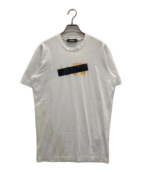 DSQUARED2（ディースクエアード）DSQUARED2 (ディースクエアード) BE ICON T-SHIRT ホワイト サイズ:XSの古着・服飾アイテム