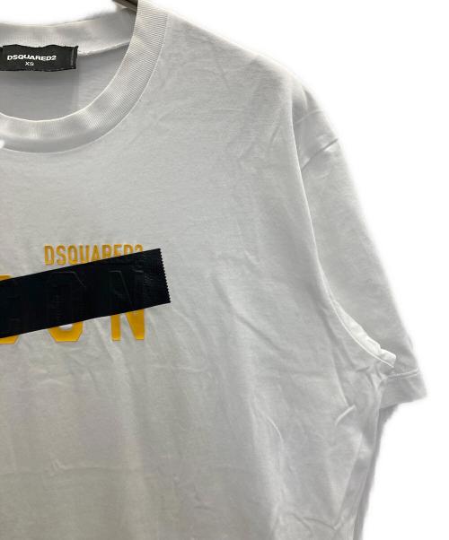 DSQUARED2（ディースクエアード）DSQUARED2 (ディースクエアード) BE ICON T-SHIRT ホワイト サイズ:XSの古着・服飾アイテム