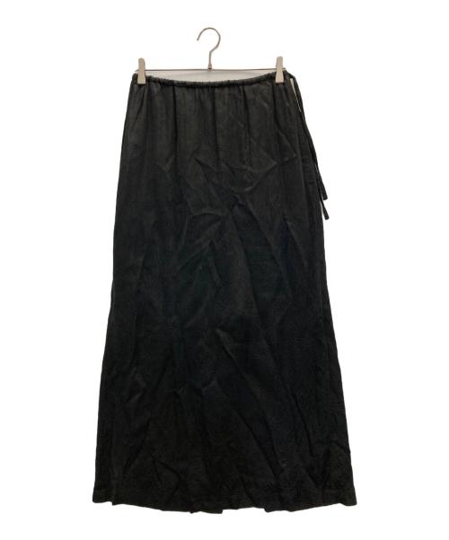 INSCRIRE（アンスクリア）INSCRIRE (アンスクリア) Cupra Washer Maxi Skirt ブラック サイズ:36の古着・服飾アイテム