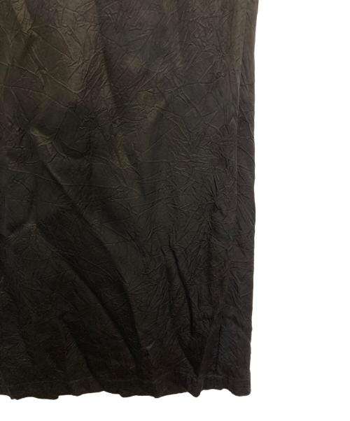 INSCRIRE（アンスクリア）INSCRIRE (アンスクリア) Cupra Washer Maxi Skirt ブラック サイズ:36の古着・服飾アイテム