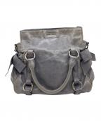 MIU MIUミュウミュウ）の古着「サイドリボンヴィッテロラックス」｜ブルー