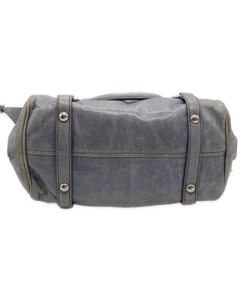 MIU MIU（ミュウミュウ）MIU MIU (ミュウミュウ) サイドリボンヴィッテロラックス ブルーの古着・服飾アイテム